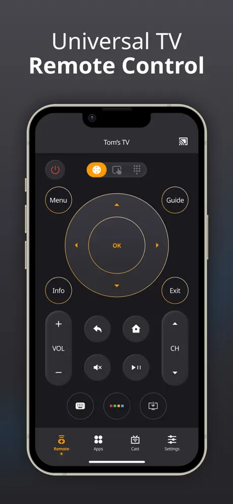 iMote home screen